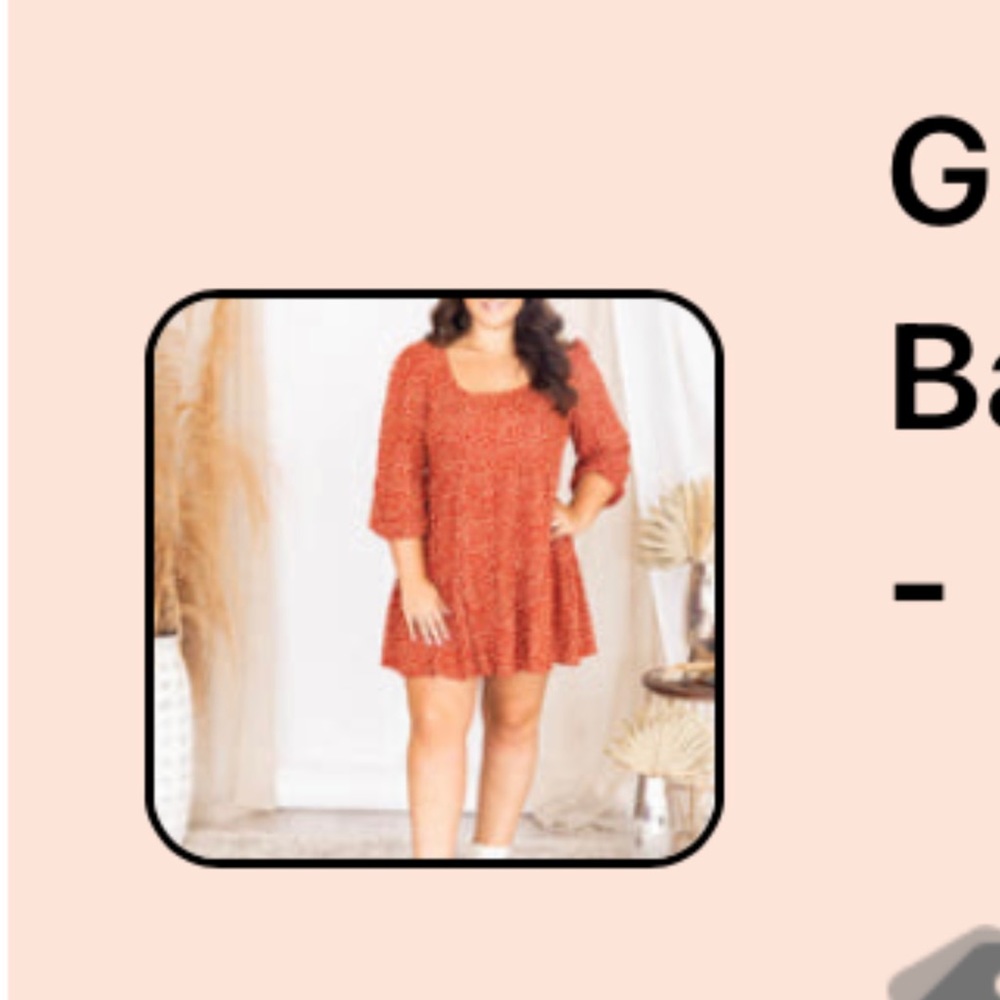 Fall Baby doll dress never worn only tried on.